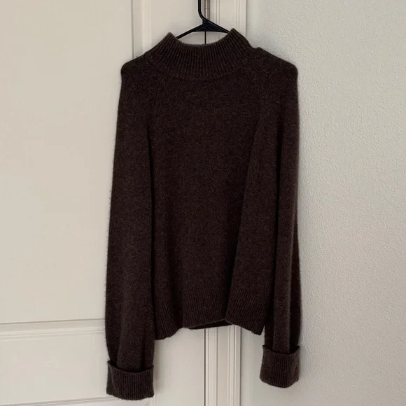 Reformation Dark Brown Turtleneck Sweater - Picture 1 of 4